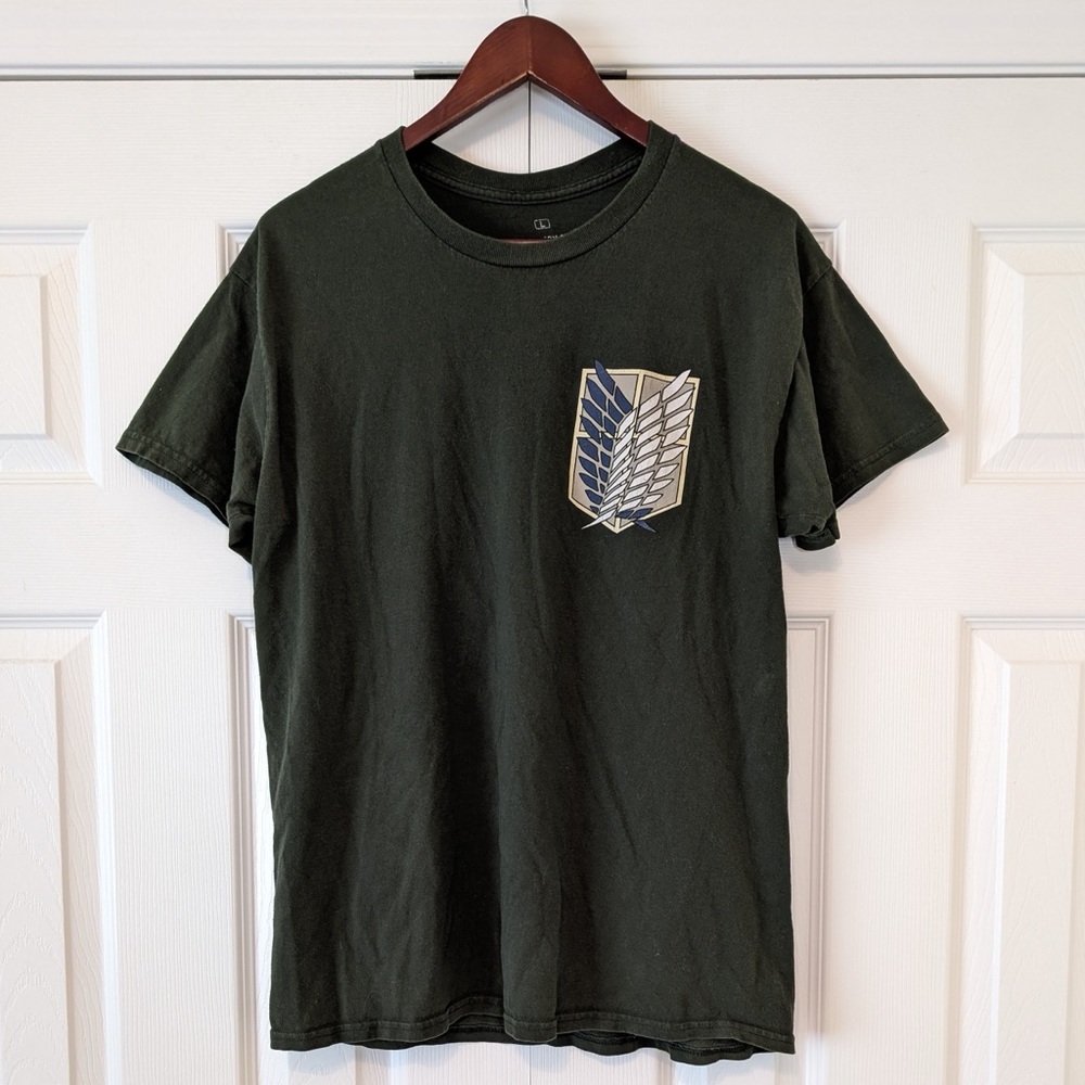 100% Cotton Attack on Titan Officially Licensed Men’s Tee Shirt Green Anime
